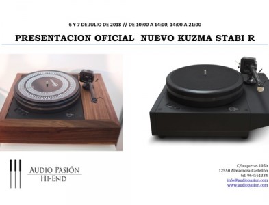 6 y 7 de Julio, presentación del nuevo Kuzma Stabi R en Audio Pasión
